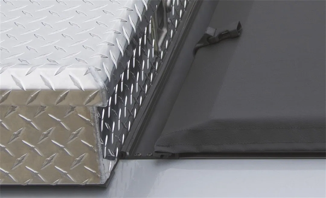 61339 – ACCESS Tonneau Cover, Soft Roll-Up Hook And Loop Low Profile Black Vinyl Lockable Using Tail - view 3